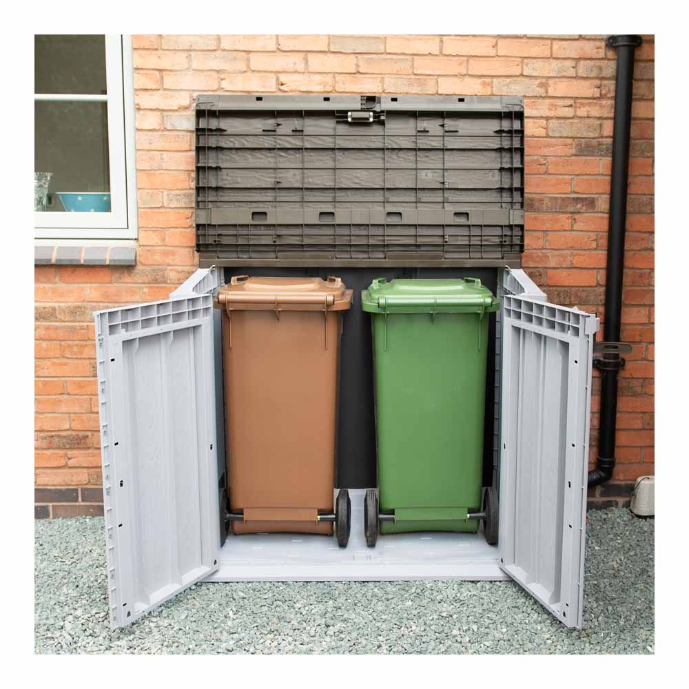 Forest Garden 1200L Extra Large Grey Garden Unit or Bin Store Image 5