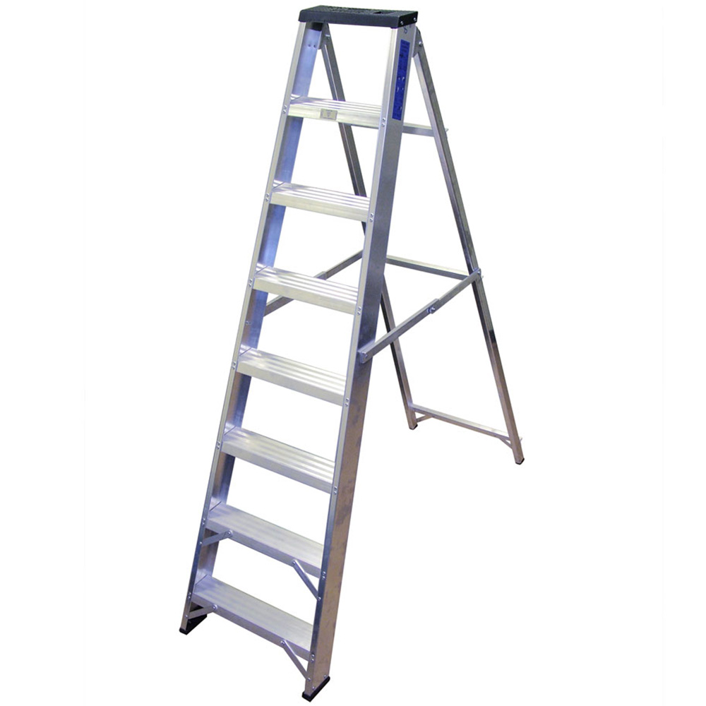 Lyte EN131-2 Professional 8 Tread Swingback Steps Combination Ladder Image 1