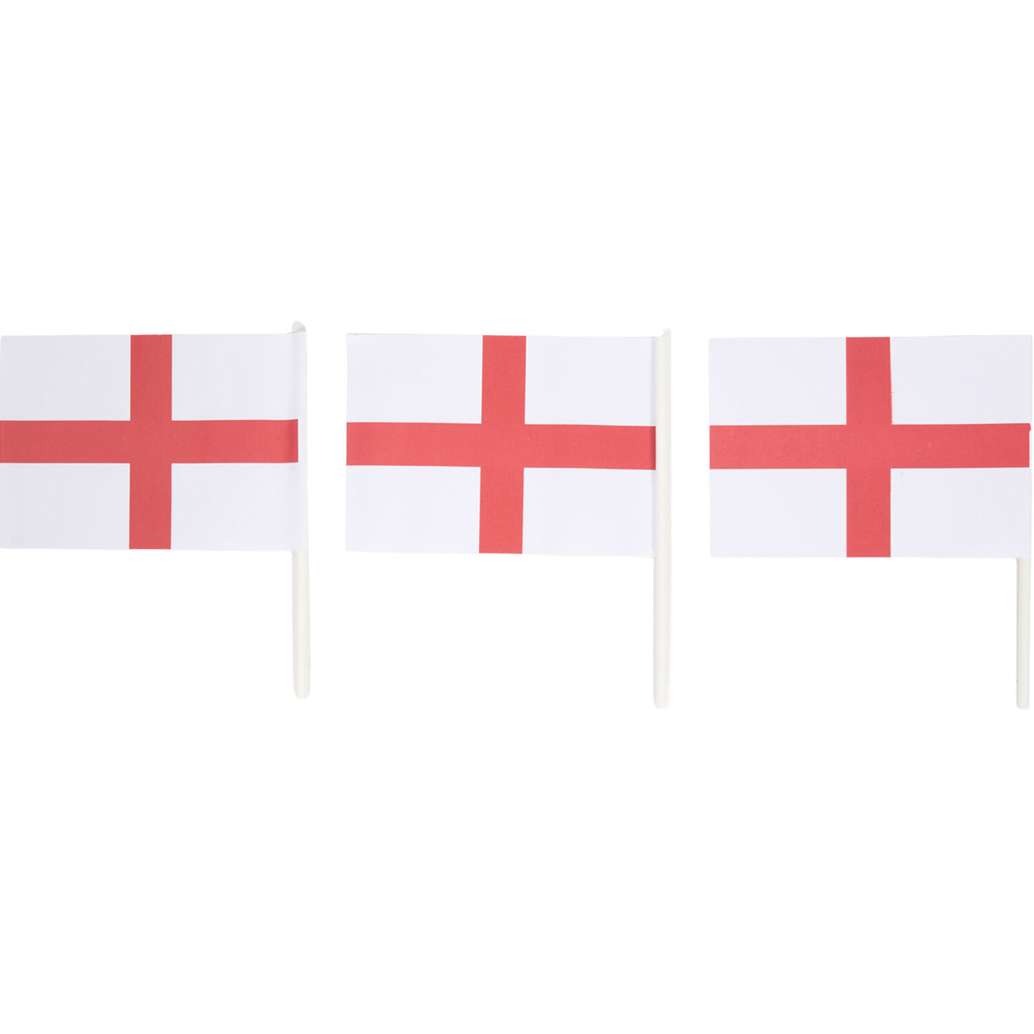 Pack of 6 World Cup 2026 England Hand Flags Image 4