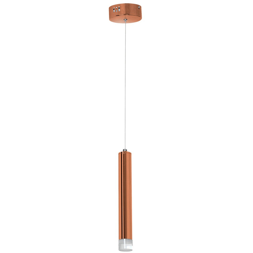 Milagro Copper Metallic LED Pendant Lamp 230V Image 1