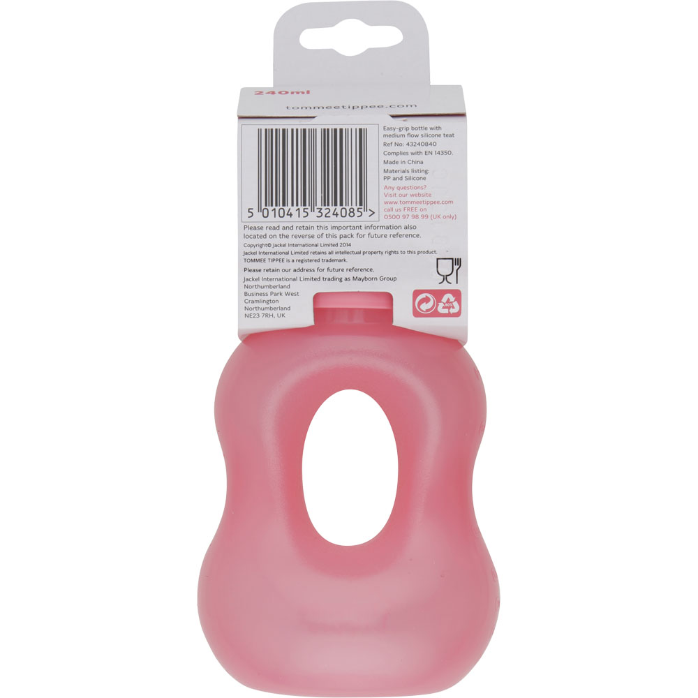 Single Tommee Tippee Easy Grip Bottle in Assorted styles Image 2