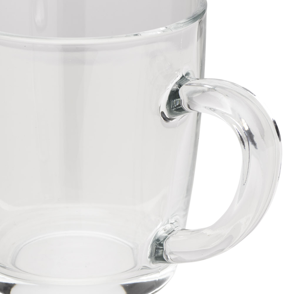 Wilko Clear Glass Tea Mug Image 3
