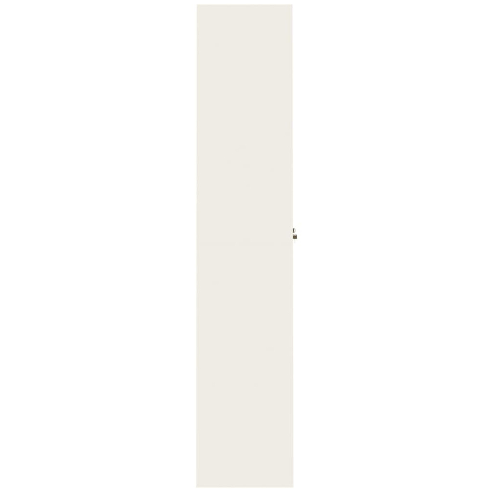 vidaXL 2 Door White Lockable File Cabinet Image 5