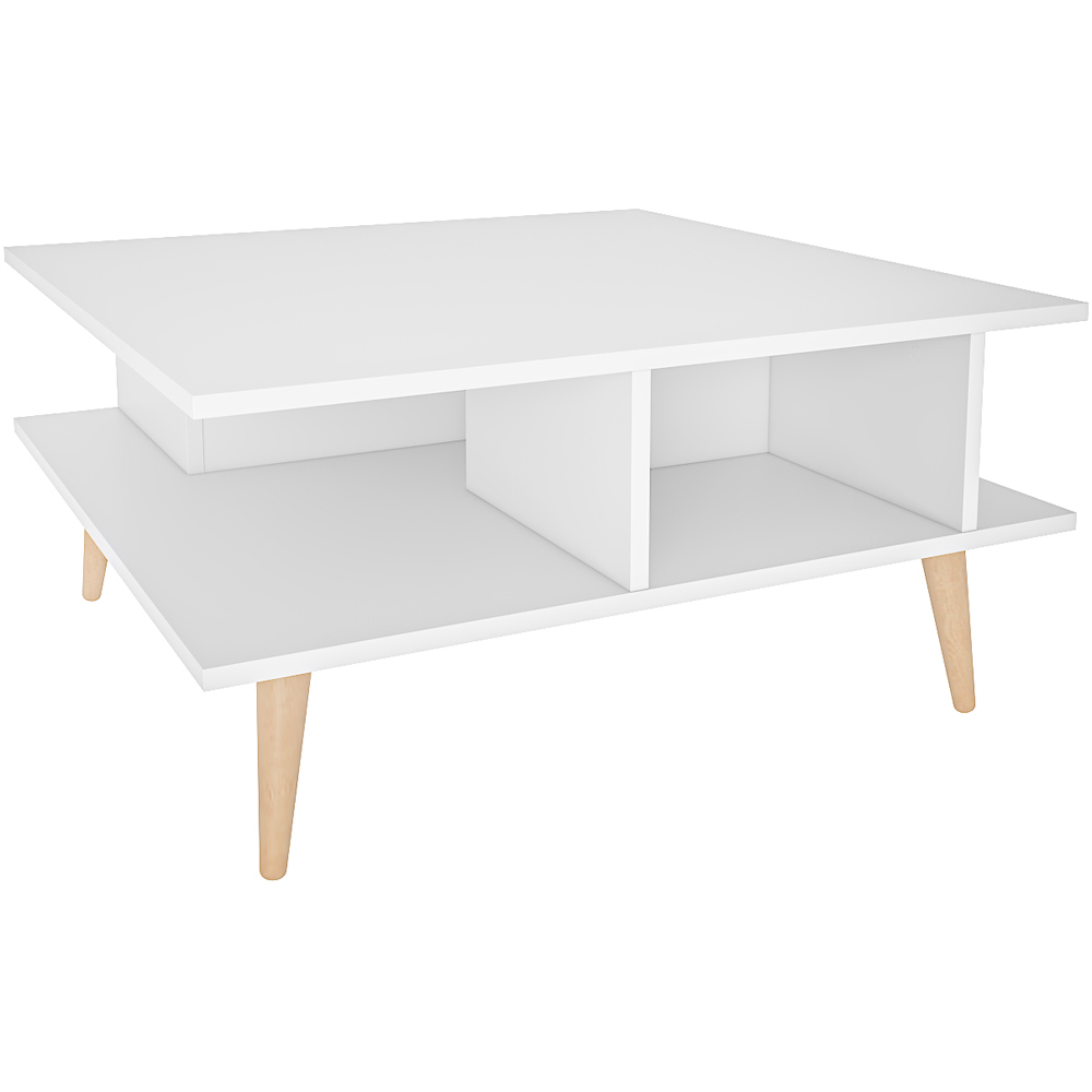 Decorotika Akya White Wide Coffee Table Image 2