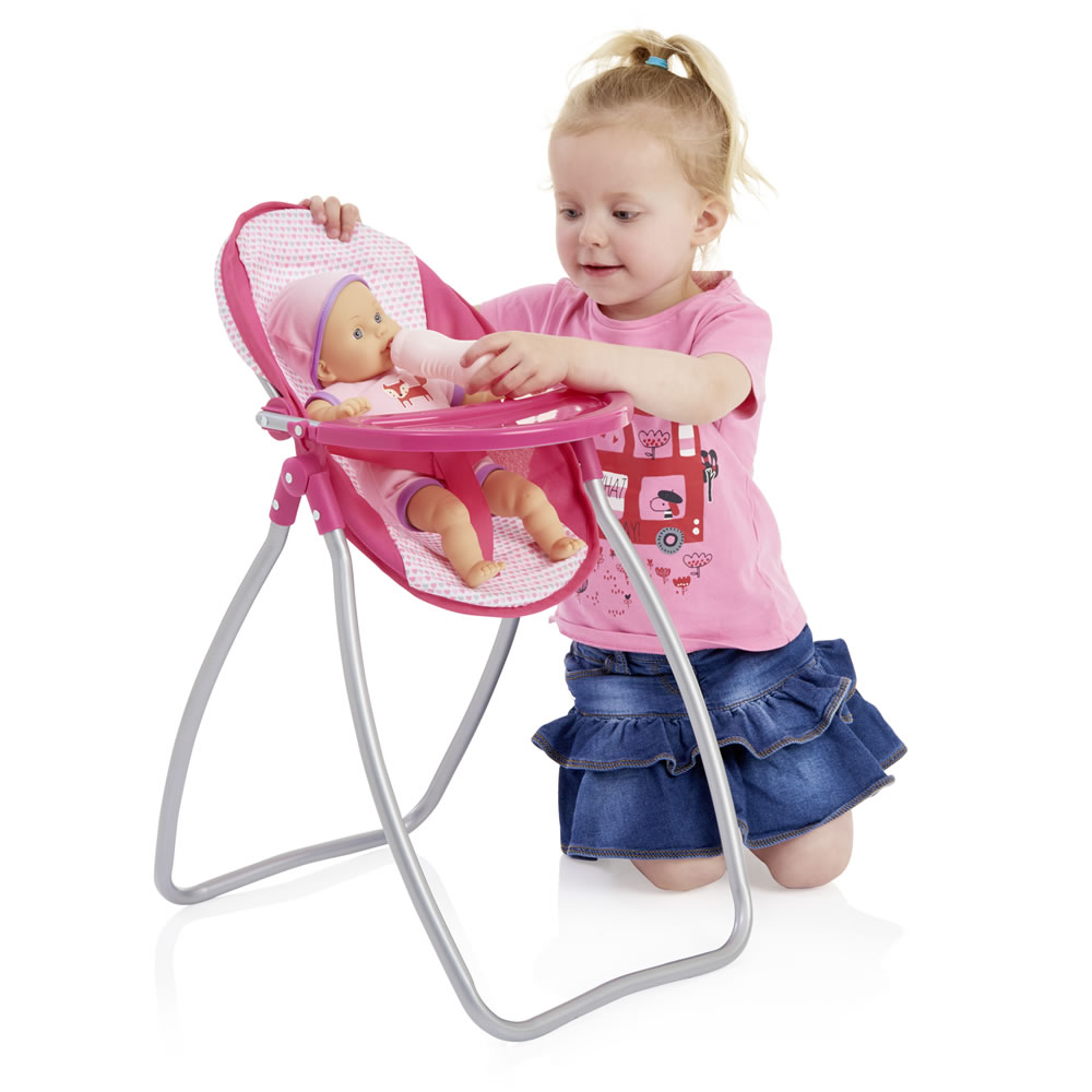 Wilko Doll Bed, High Chair and Swing Set Image 7