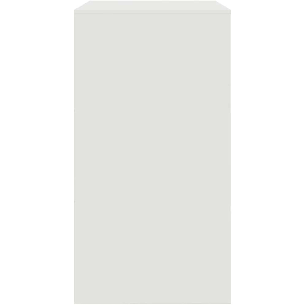 vidaXL 4 Door White Steel Sideboard Image 8