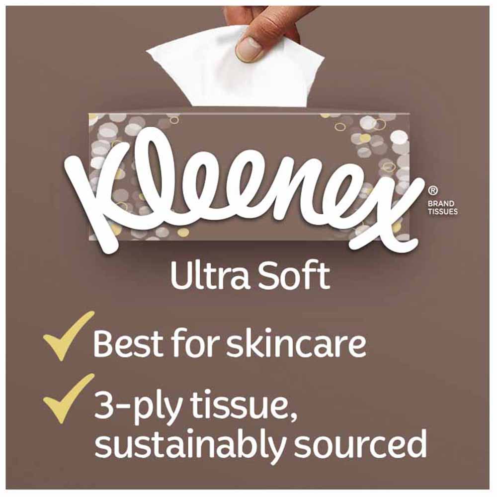 Kleenex 3 Ply Ultra Soft Tissue Box 40 Pack Image 5