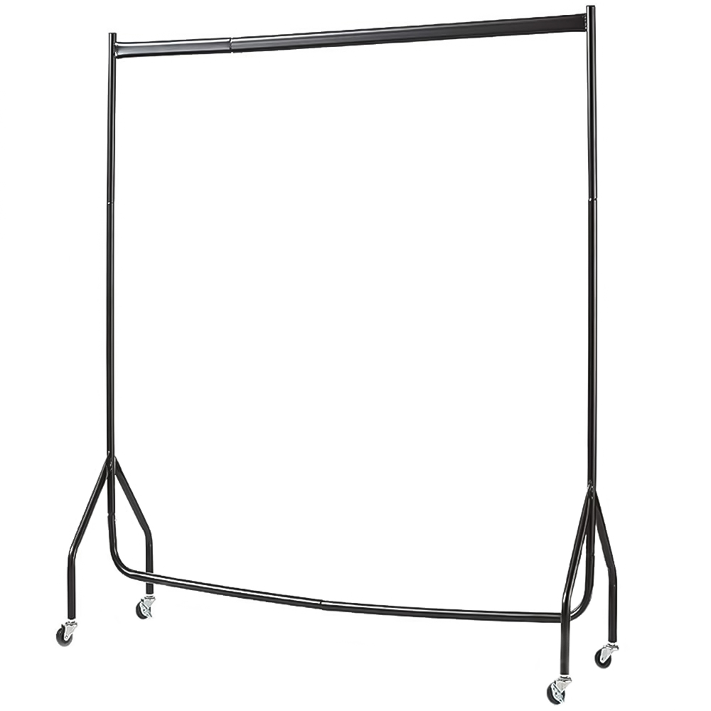 House of Home Extra Heavy Duty Black Clothes Rail 5 x 4ft Image 1