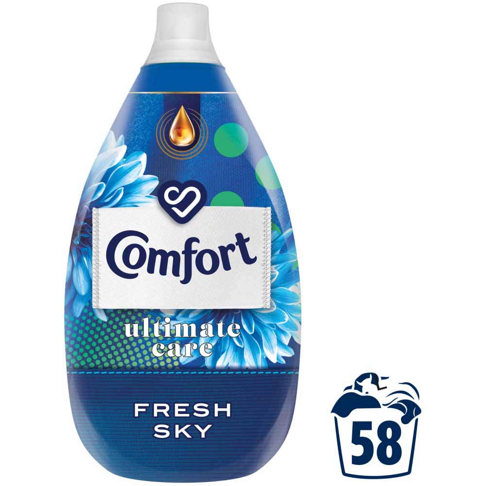 Comfort Ultimate Fabric Conditioner Sky Blue 58 Washes Case of 6 x 870ml Image 3