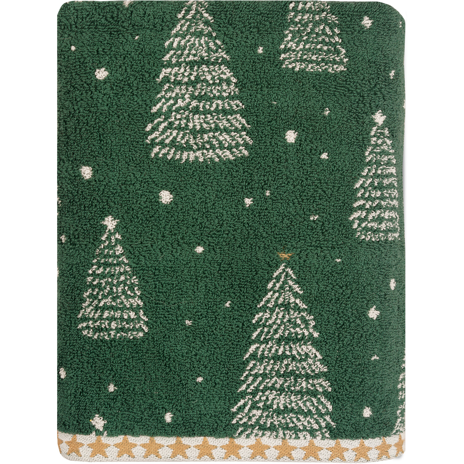 Christmas Trees Towel Green 125cm Image 3