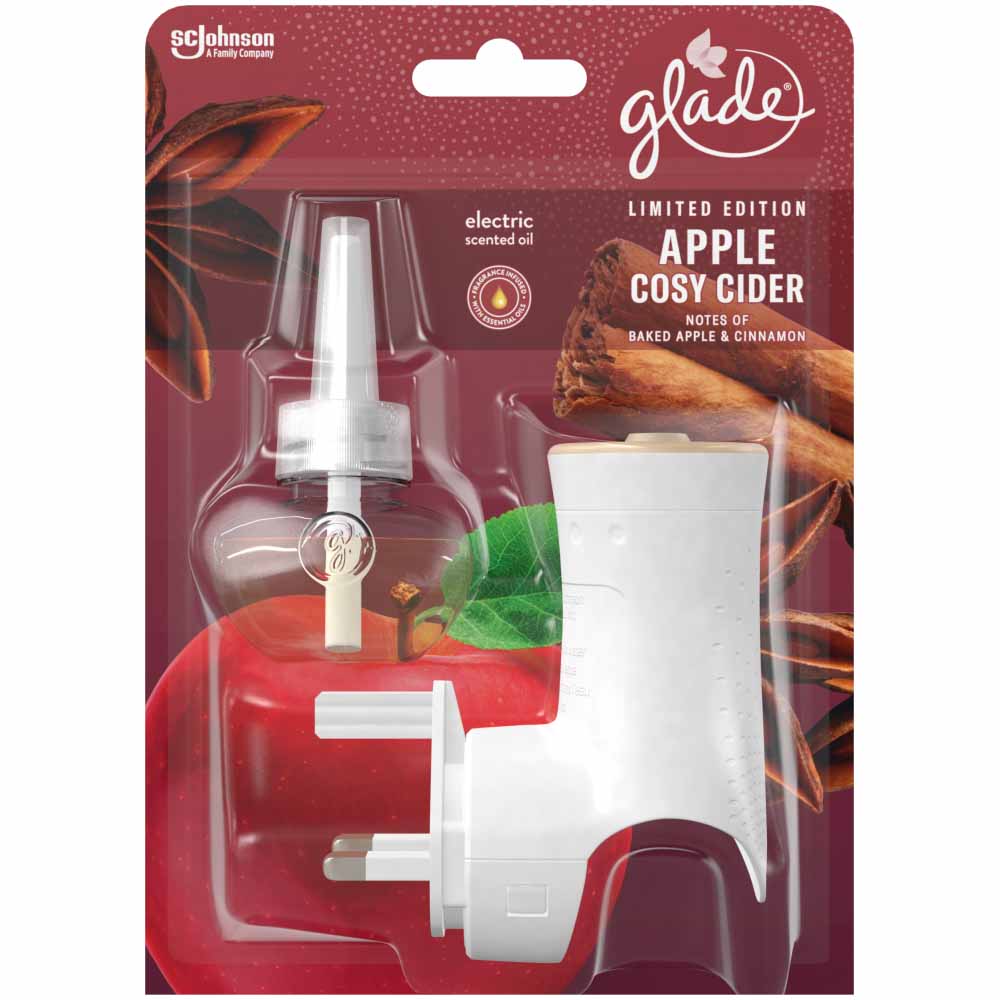 Glade Electric Holder Apple Cosy Cider Air Freshen Freshener 20ml Image 2