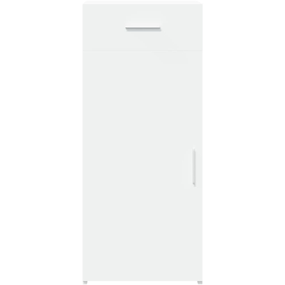 vidaXL Single Door Single Drawer White Sideboard Image 4