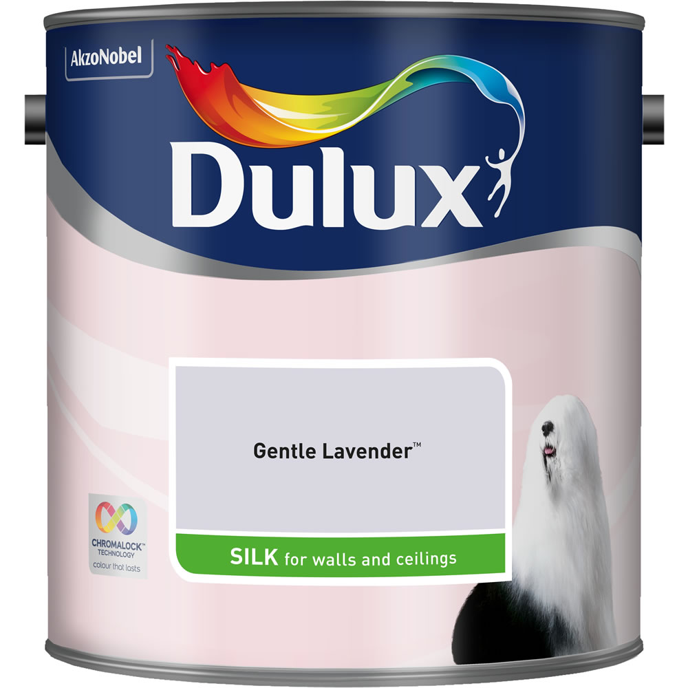Dulux Lavender Silk Emulsion Paint 2.5L Image 1