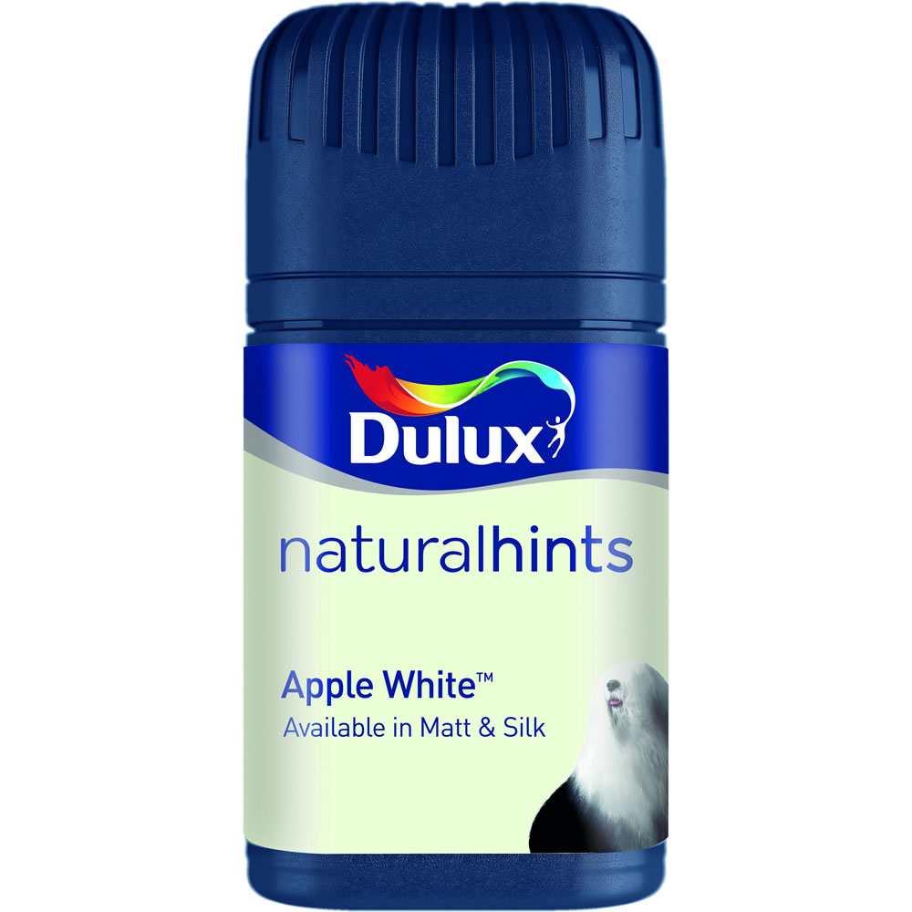Dulux Apple White Matt Emulsion Paint Tester Pot  50ml Image 1