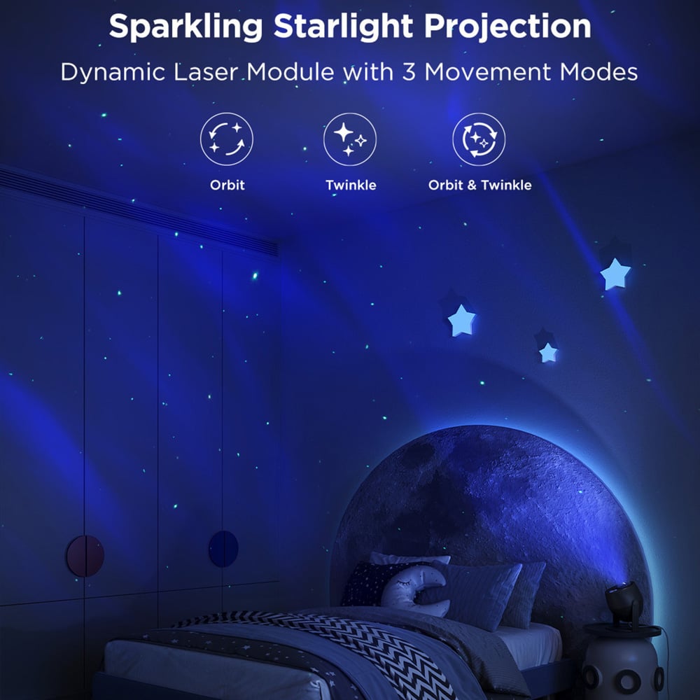 Govee Dual RGBW LED Smart Aurora Star Light Projector Image 8