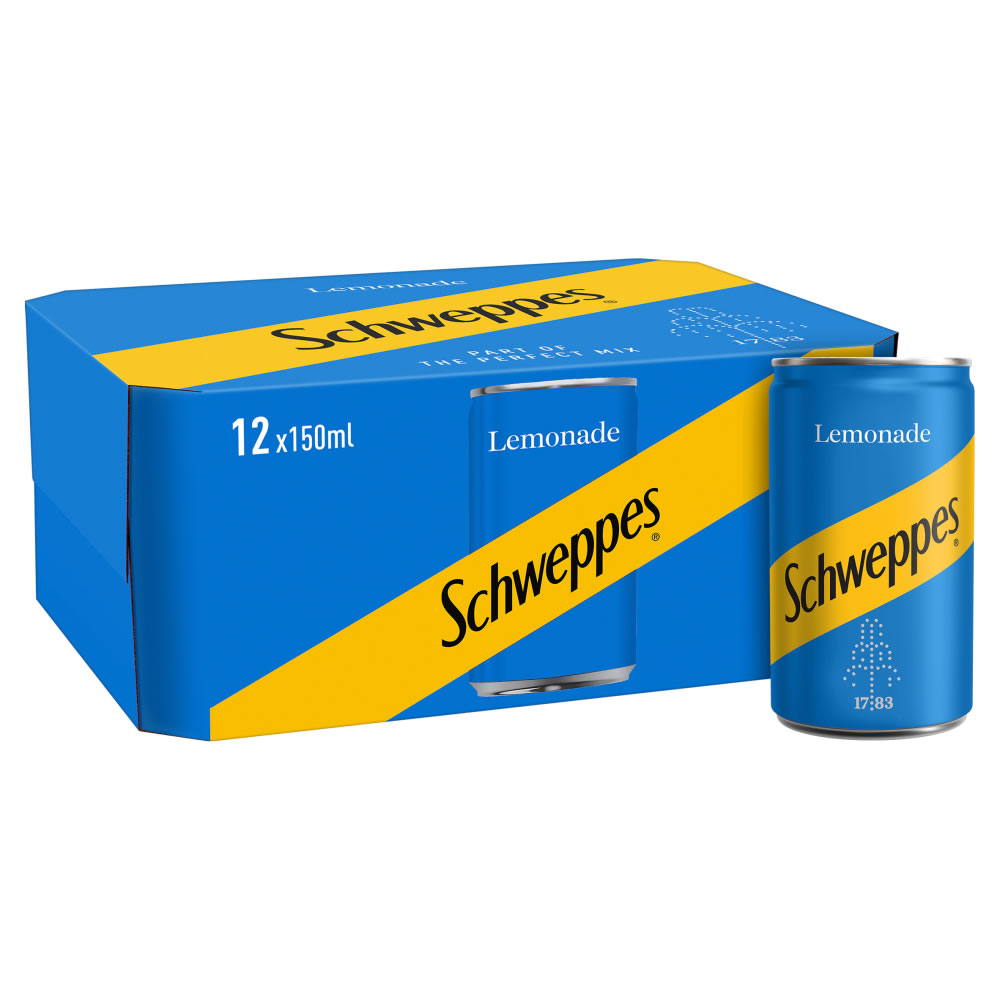 Schweppes Lemonade 12 x 150ml Image 1
