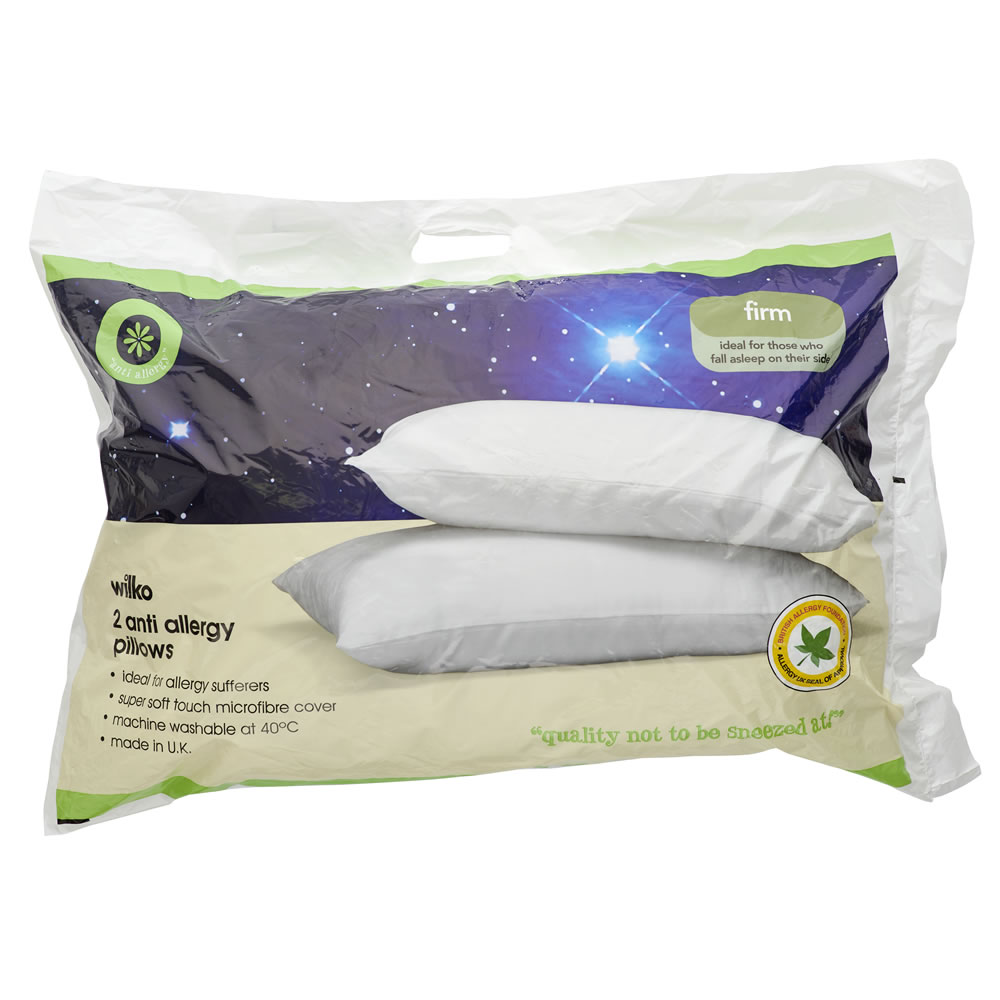 Wilko Anti Allergy Firm Pillows 2 Pack Image 5