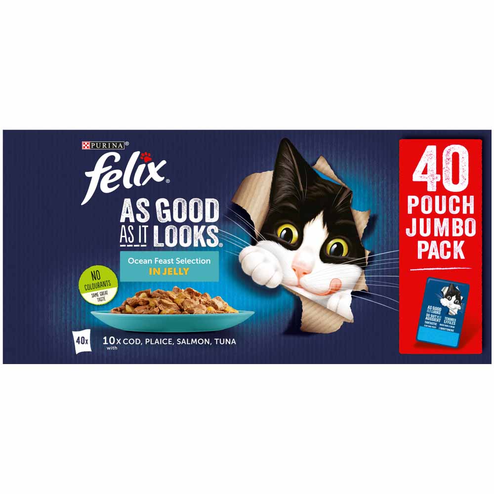 Felix As Good As It Looks Ocean Feasts Cat Food 40 Pack Image 2
