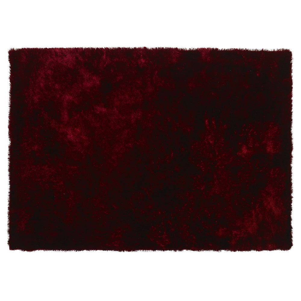 Wilko 120 x 170cm Red Sparkle Rug Image 1