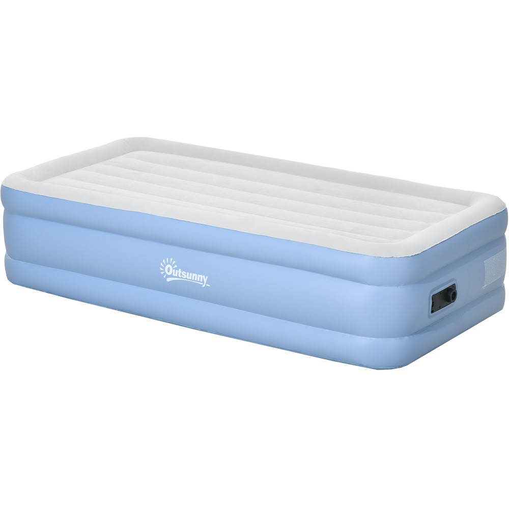 Outsunny Single Inflatable Mattress with Built in Electric Pump Image 1