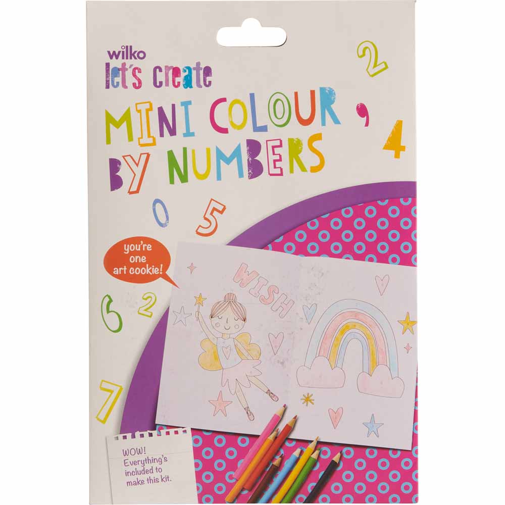 Wilko Mini Colour by Numbers Image 1