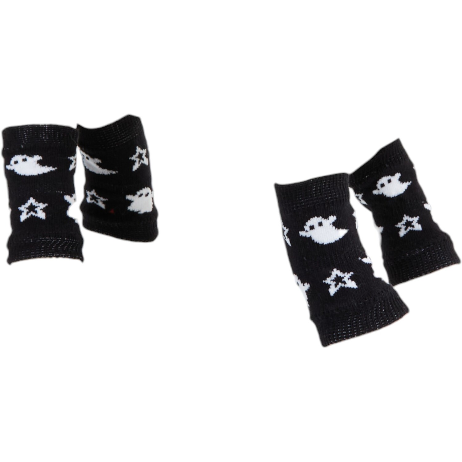 Ghost Dog Leg Warmers Black and White Image 2