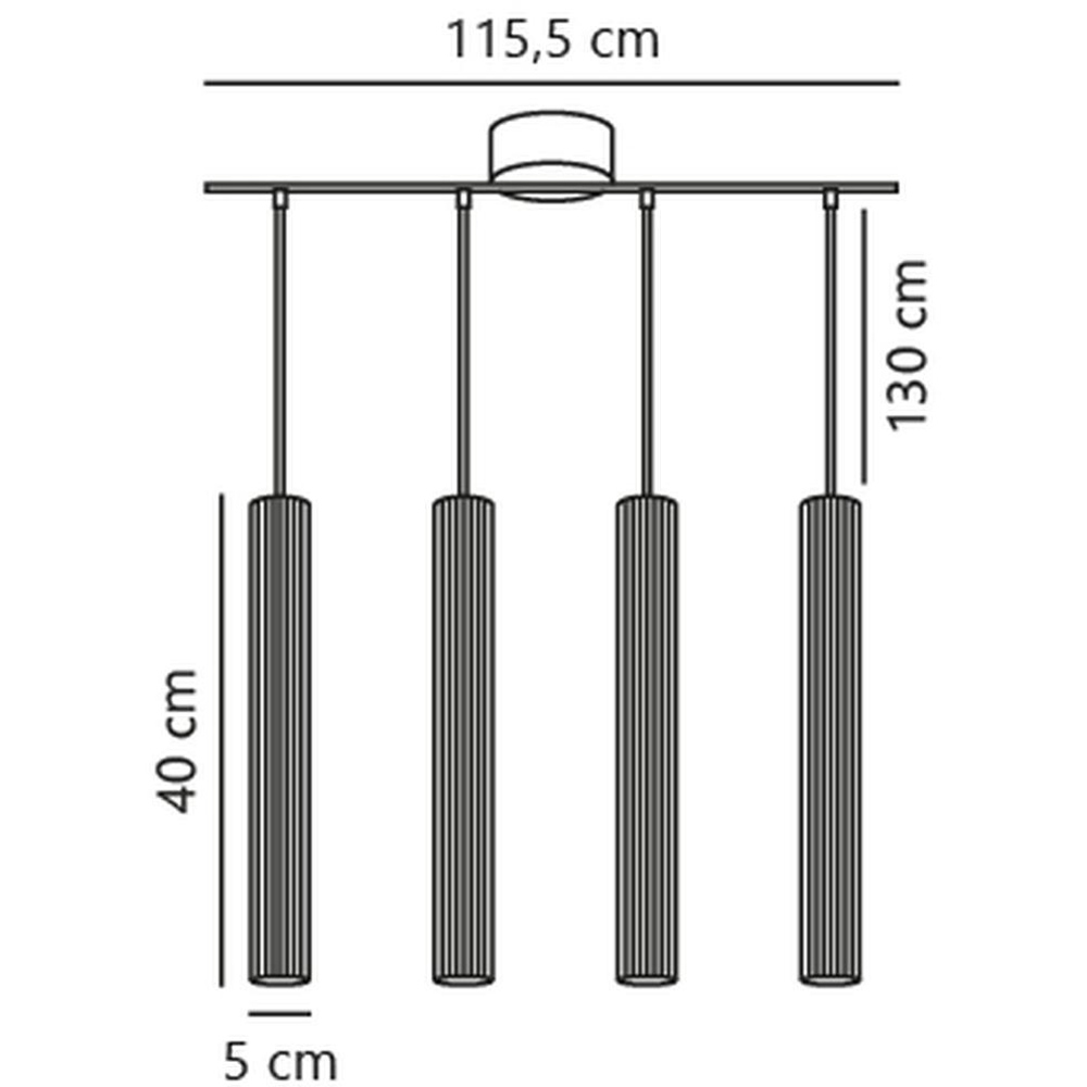 Nordlux Vico 4-Rail Black Pendant Light Image 6