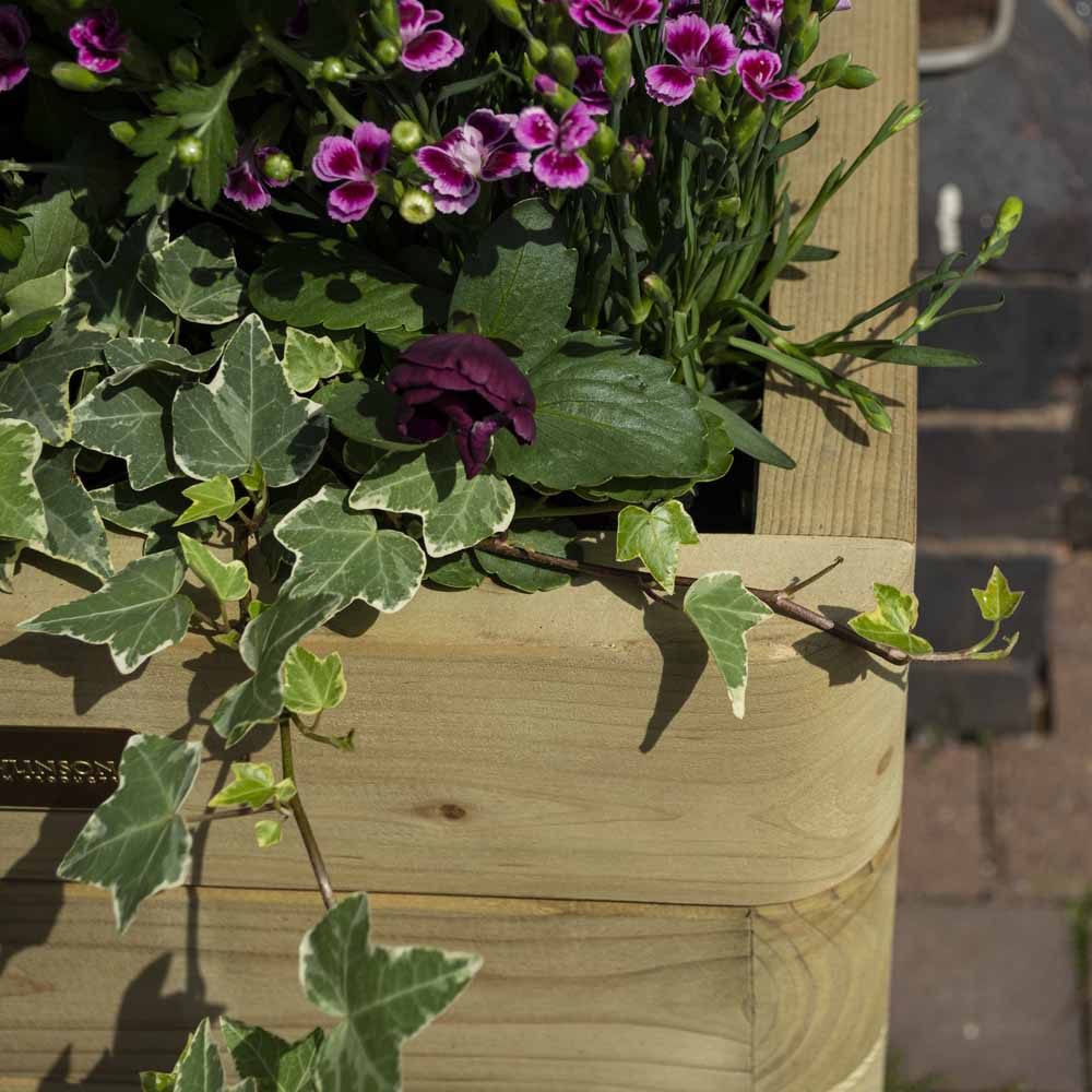 Rowlinson Marberry Wooden Tall Planter 57 x 40 x 40cm Image 6