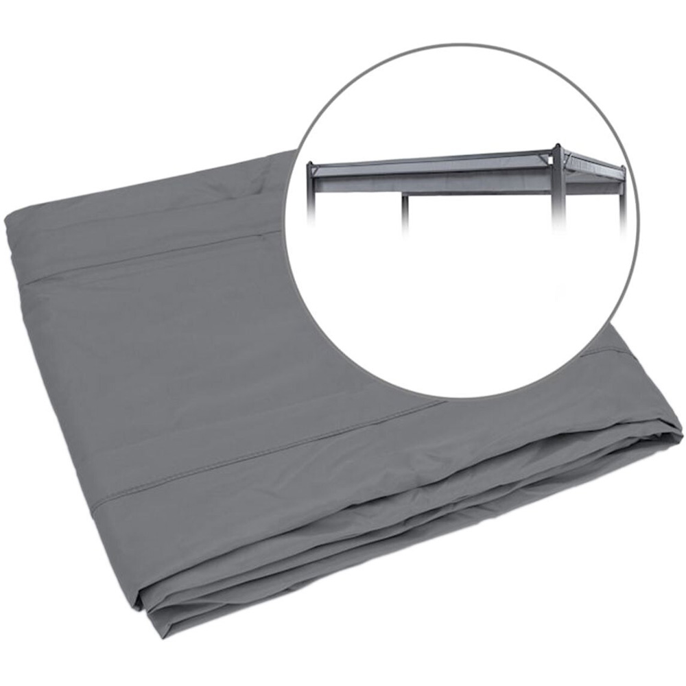 Naples Pergola Canopy Grey 3m Image 3