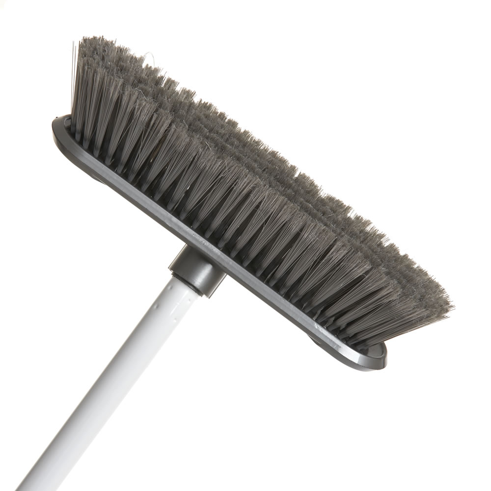 Wilko White Soft Indoor Broom with Handle Image 2