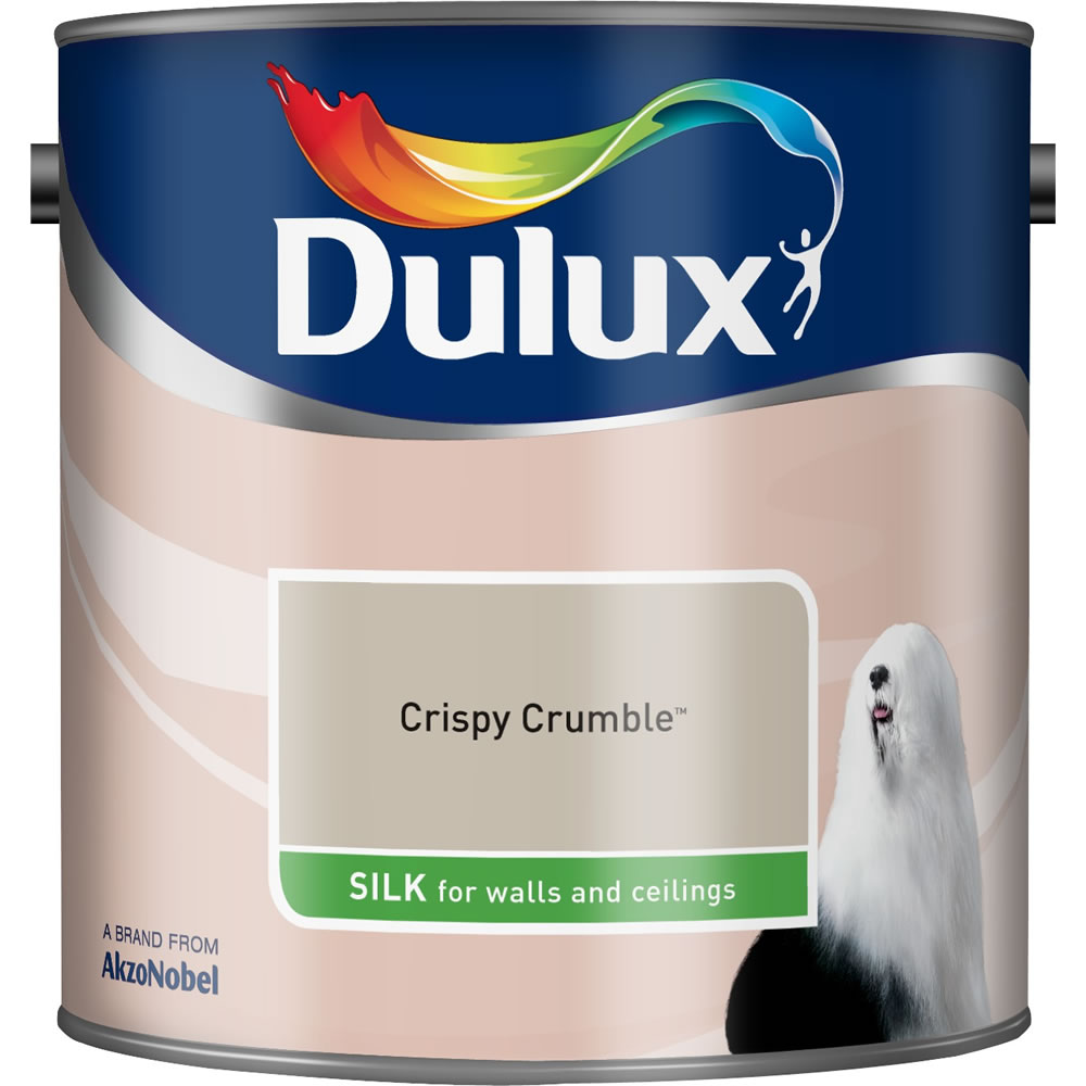 Dulux Silk Emulsion Paint Crispy Crumble 2.5L Image 1