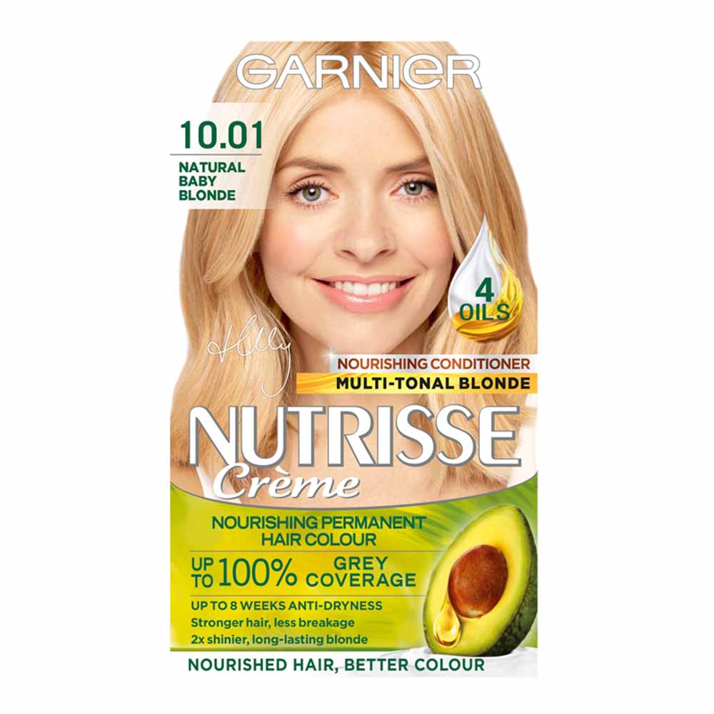 Garnier Nutrisse 10.01 Natural Baby Blonde Permanent Hair Dye Image 1