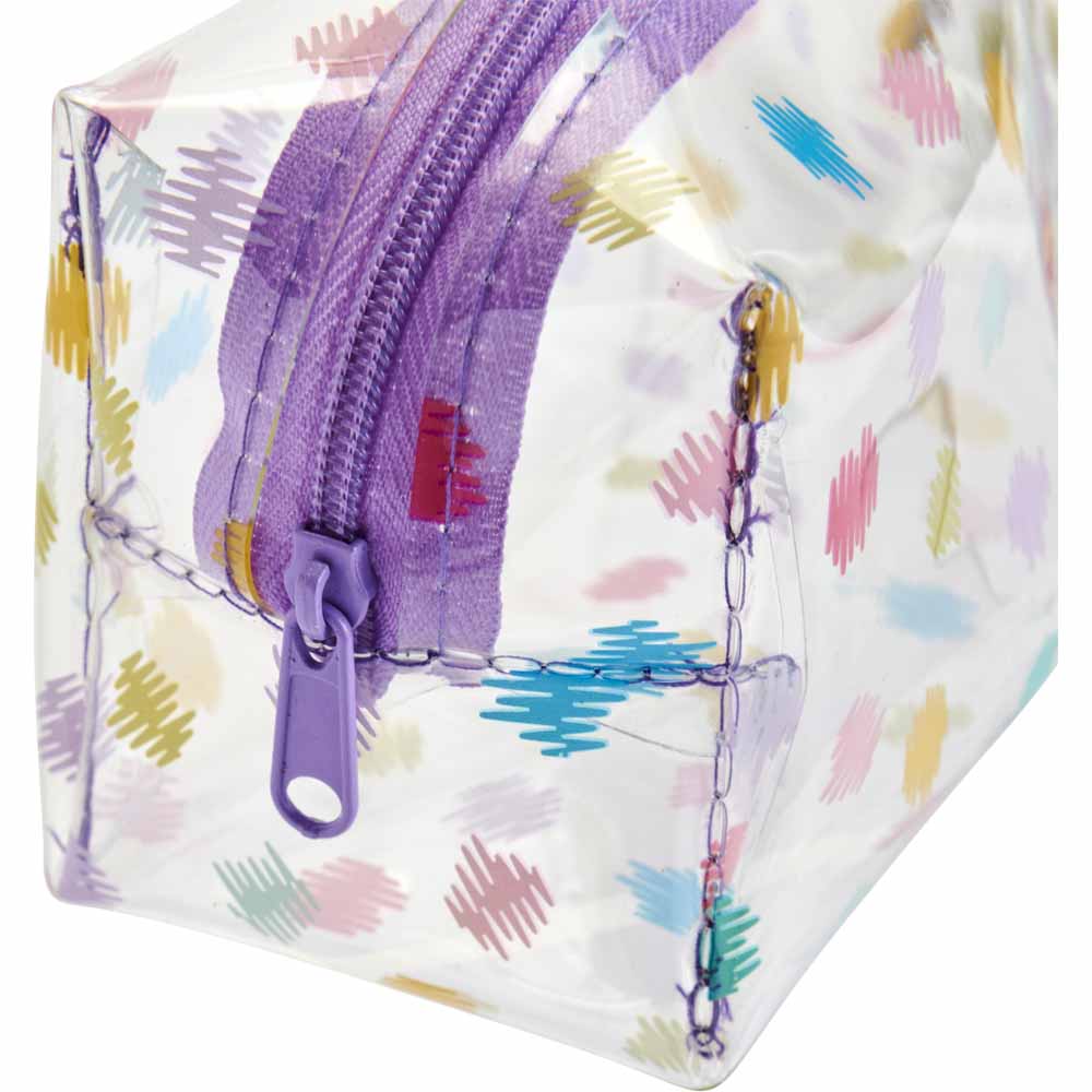 Wilko Pencil Case Scribble Spot Wilko