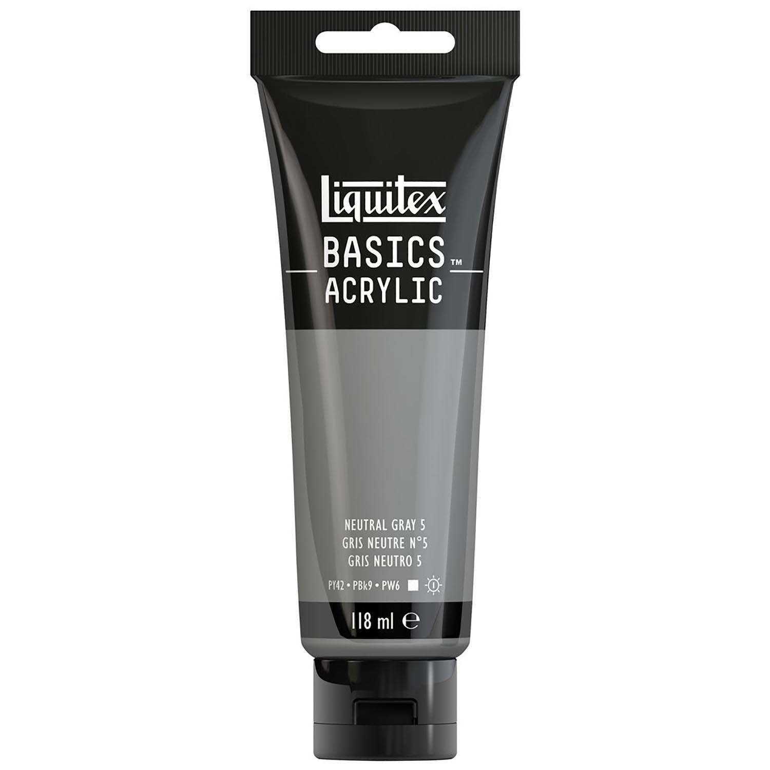 Liquitex Basics Acrylic Paint Neutral Grey 5 118ml Image