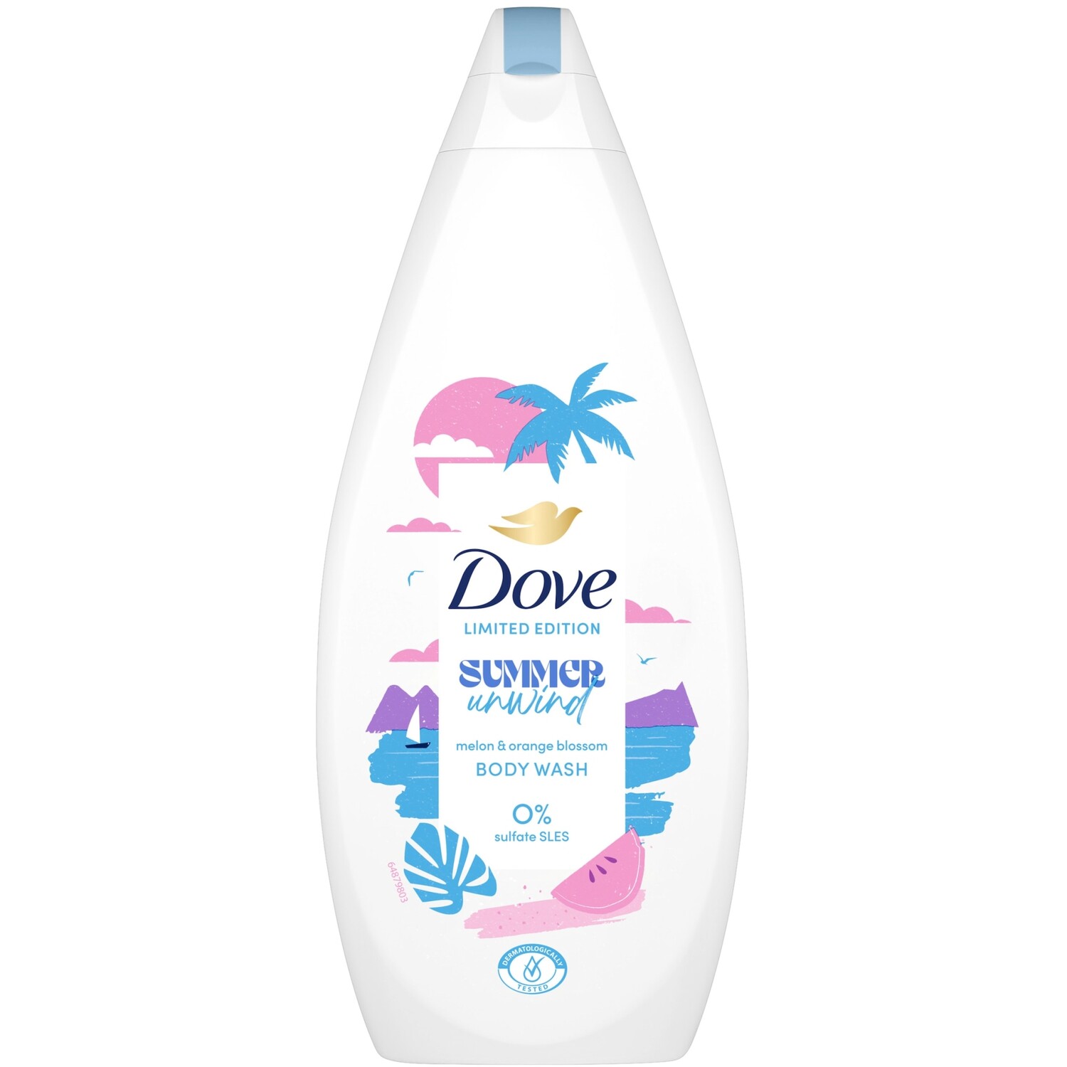 Dove Summer Unwind Body Wash Image 1