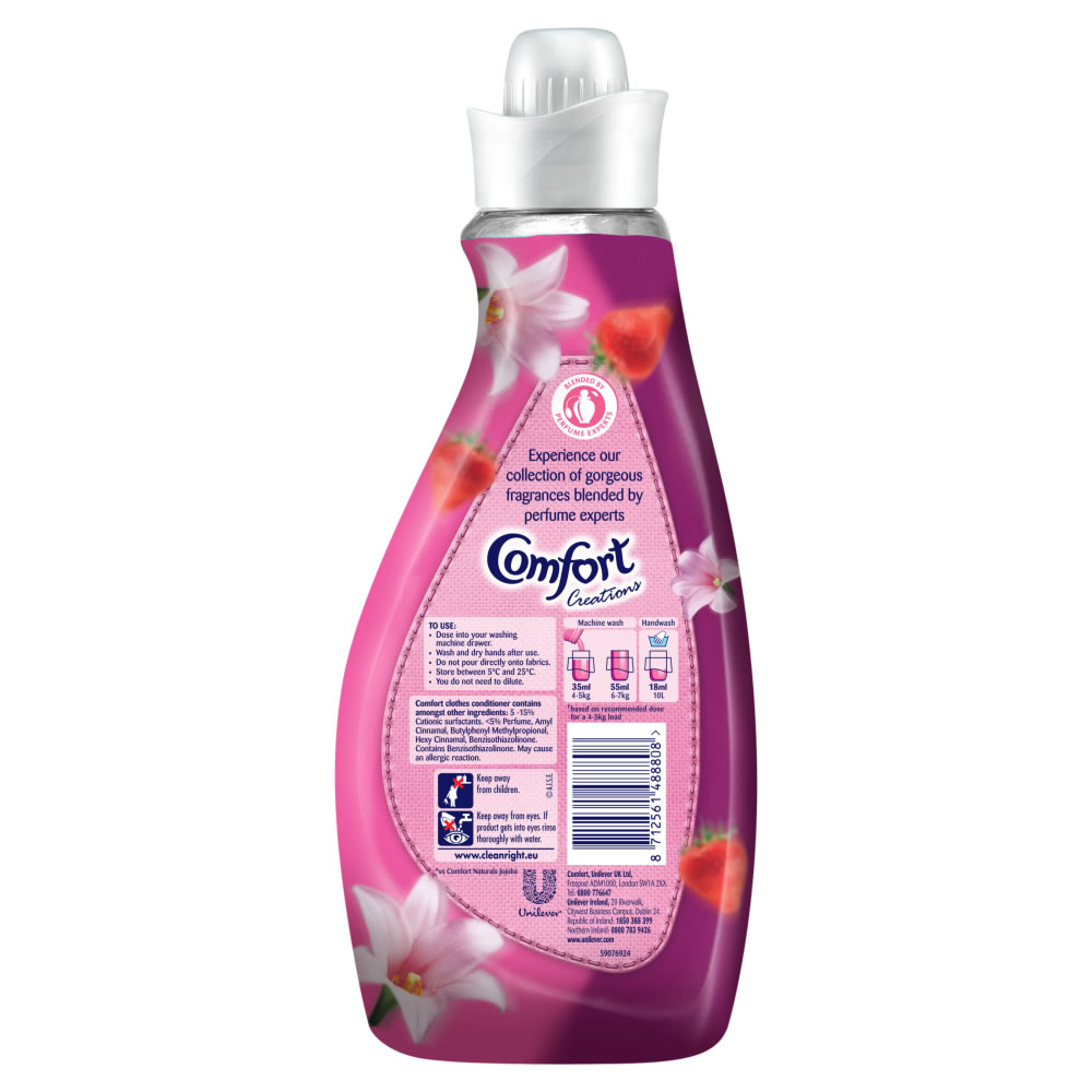Comfort Strawberry and Lily Fabric Conditioner 22 Washes 1.16L Image 2