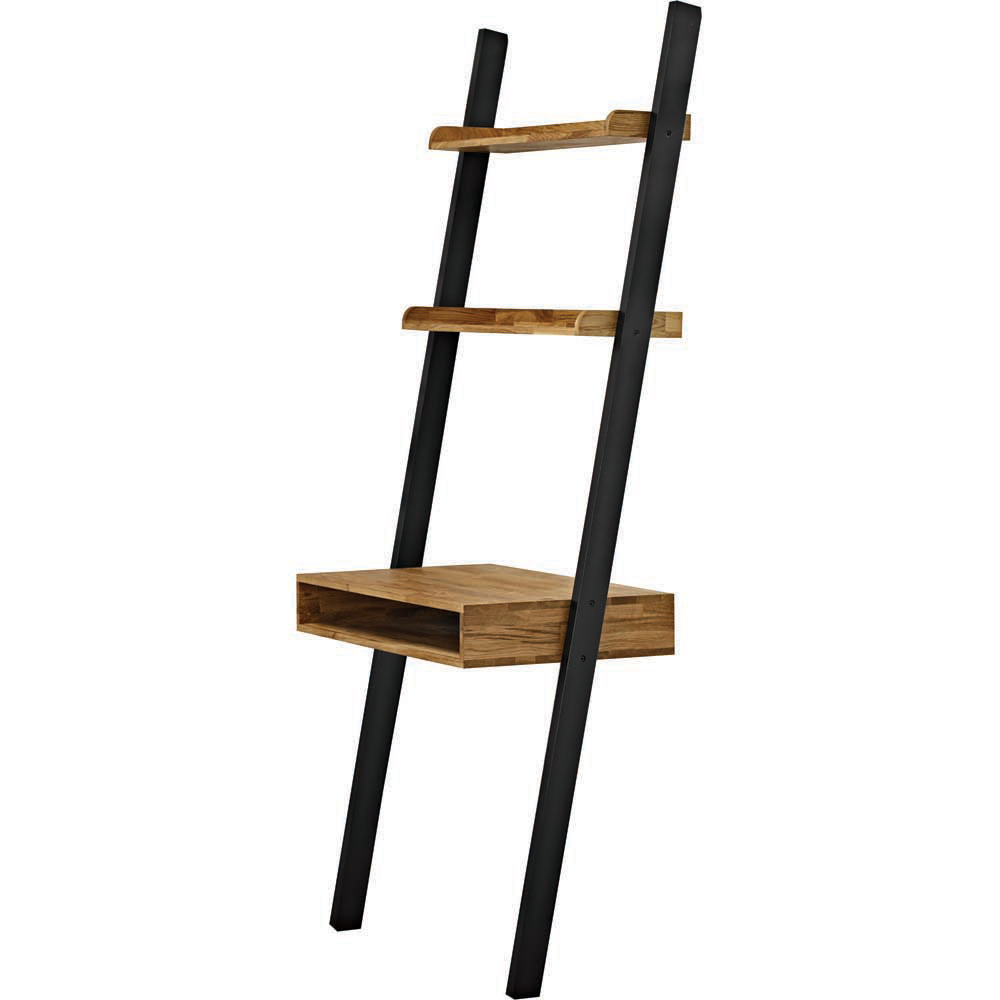 Copenhagen 3 Tier Solid Oak Ladder Desk Image 2