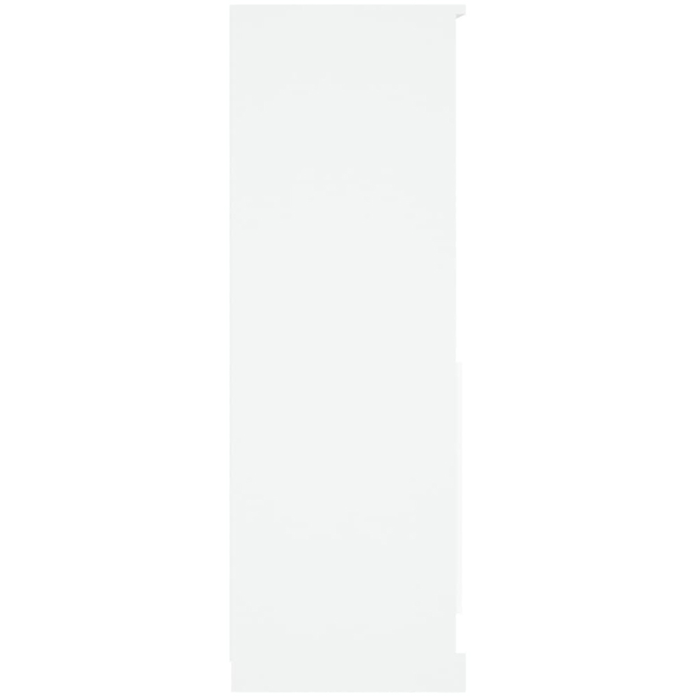 vidaXL 2 Door 2 Shelf White Highboard Image 7