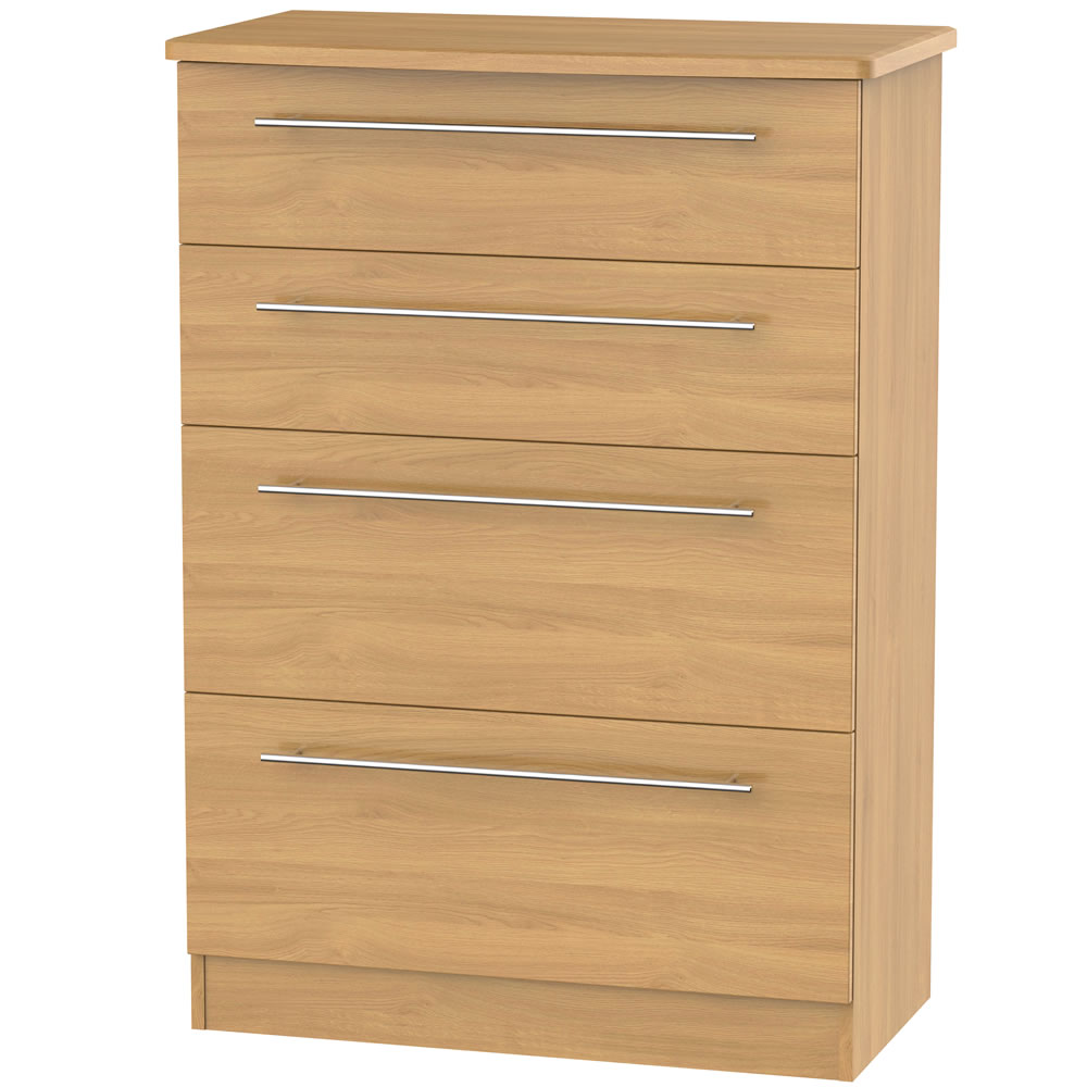 Toledo 4 Drawer Deep Chest of Drawers Image 1