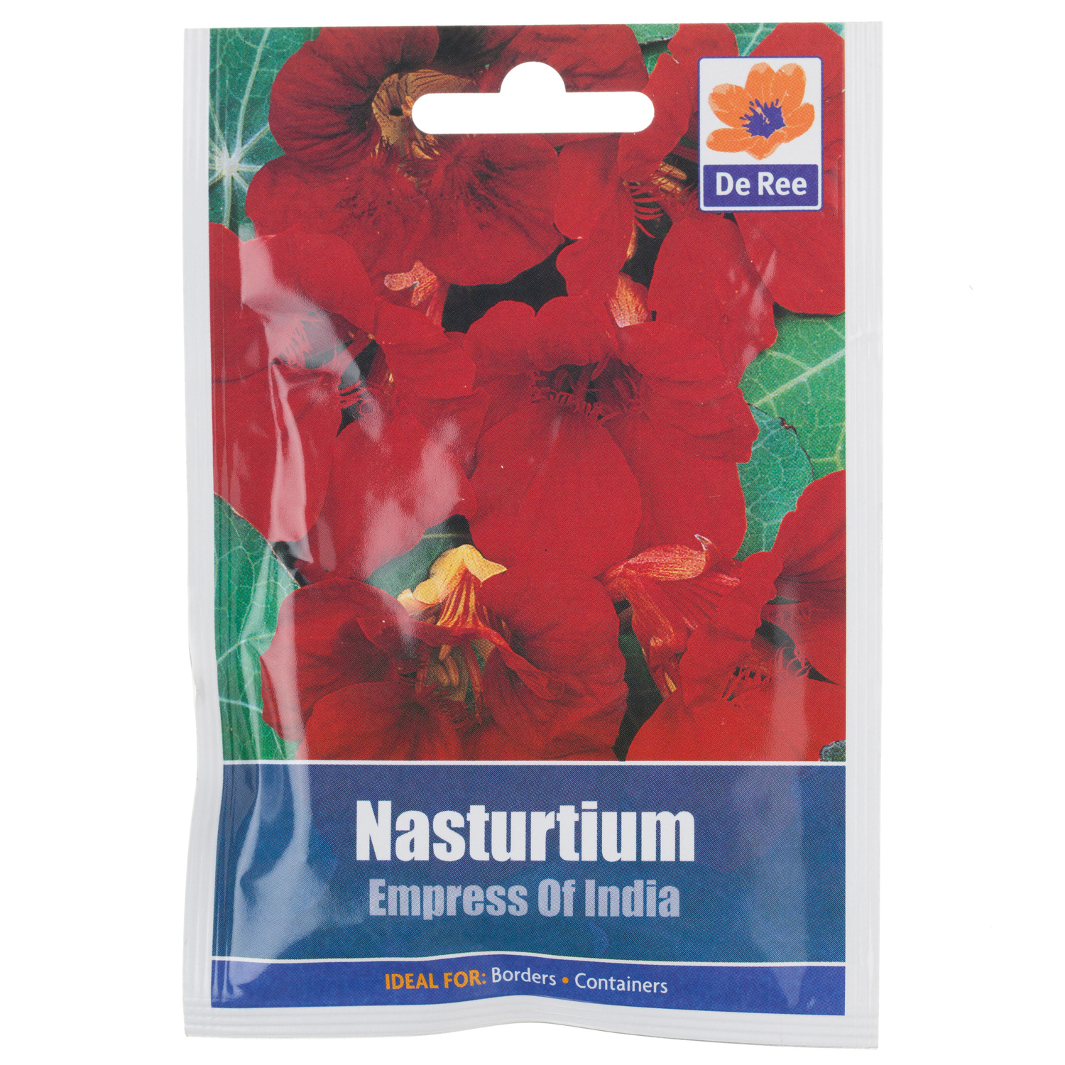 Nasturtium Empress Of India Seed Packet - Red Image