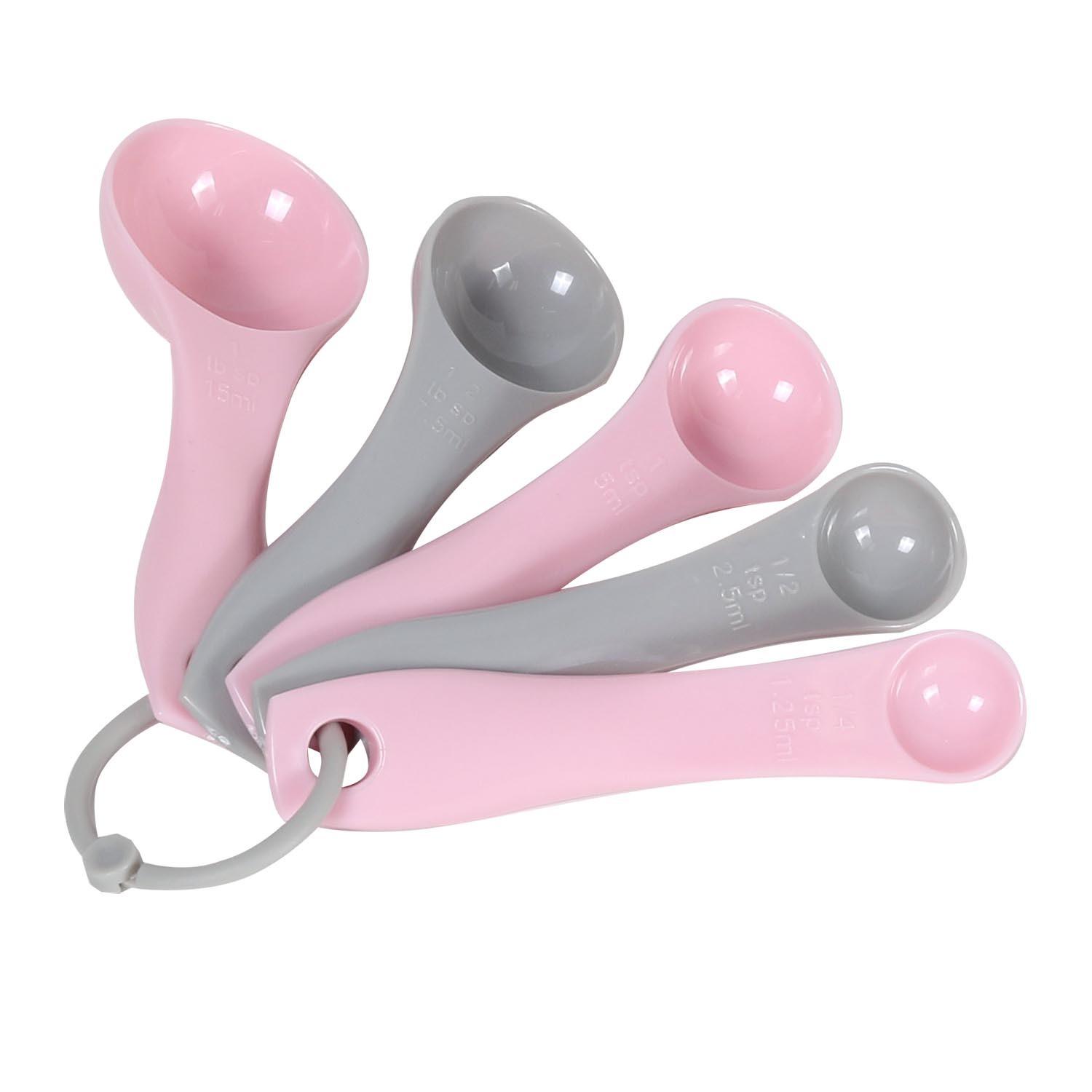 Pack of Five Plastic Measuring Spoons Image 2