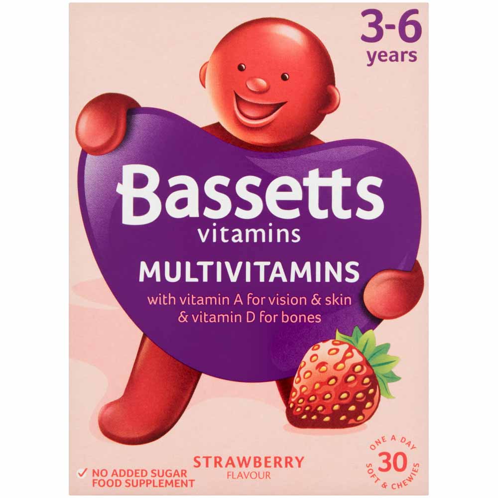 Bassetts Strawberry Multivitamins 30 Pack Image 2