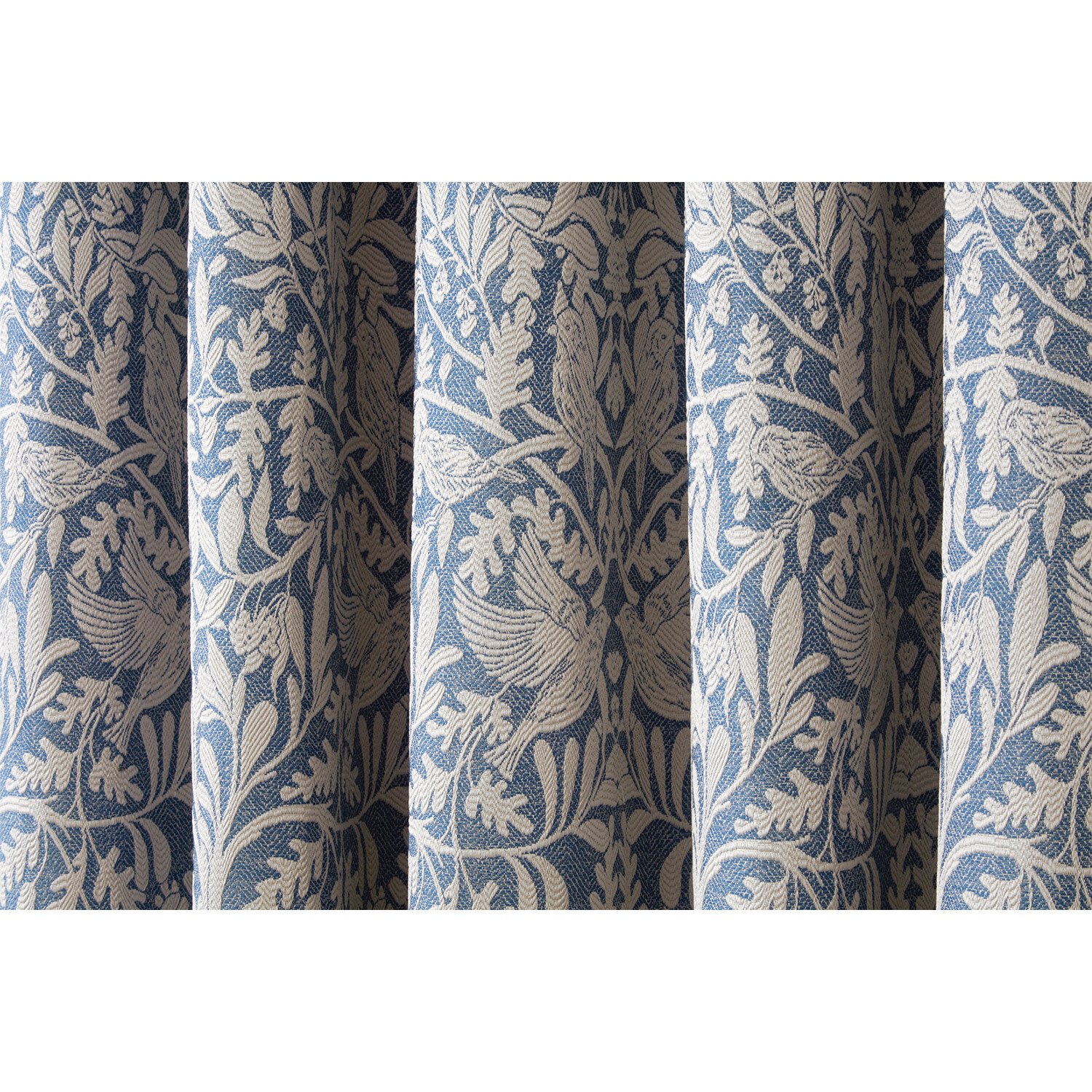 Elmsley Taped Curtain Navy - Navy / 168cm / 137cm Image 3