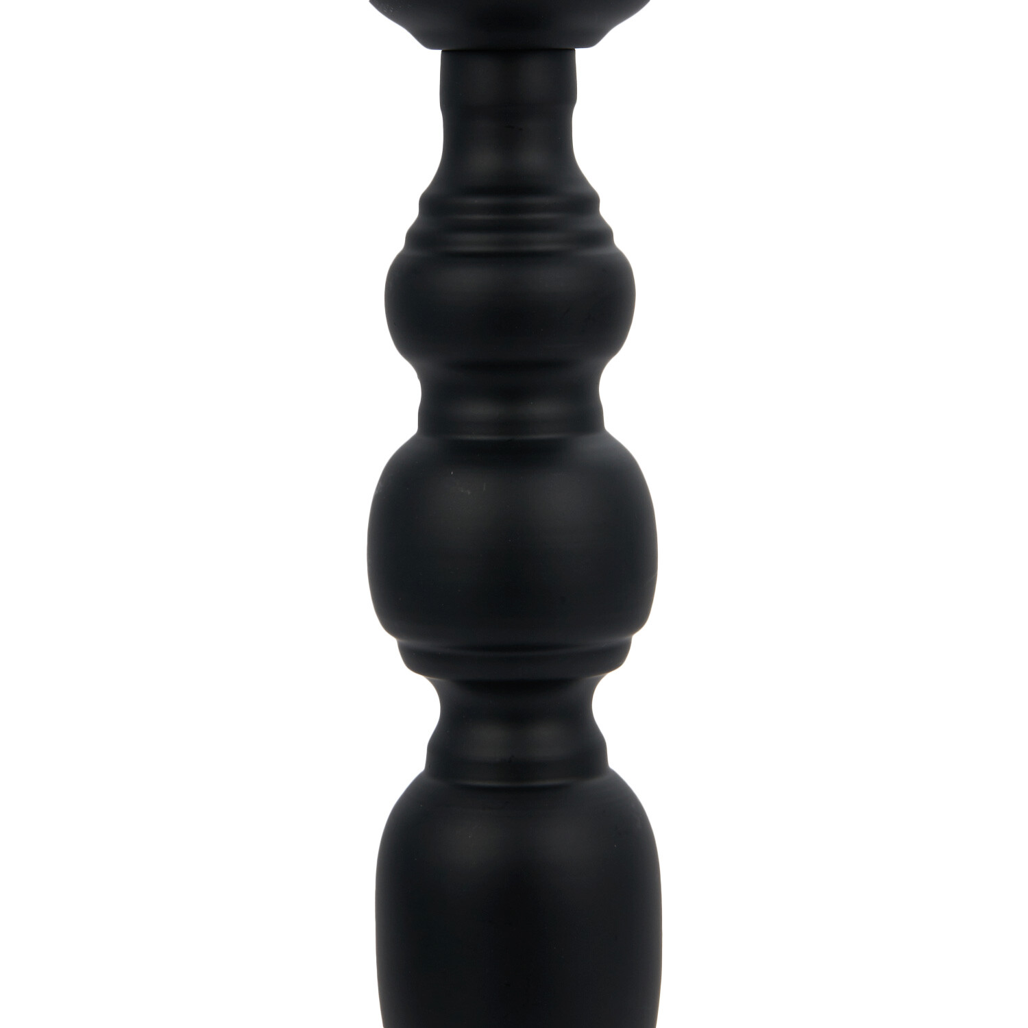 Celeste Black Pillar Candle Holder Image 4
