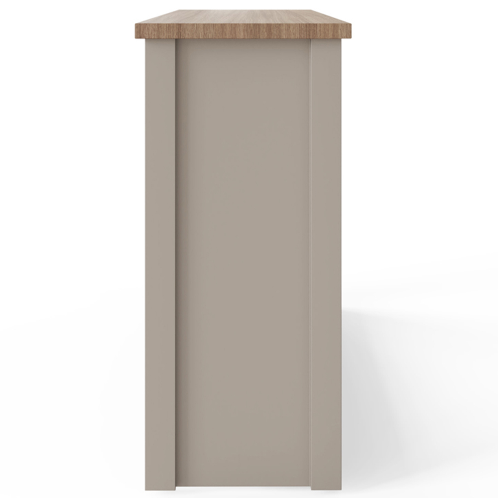 GFW Lancaster 2 Drawer Grey Console Table Image 5