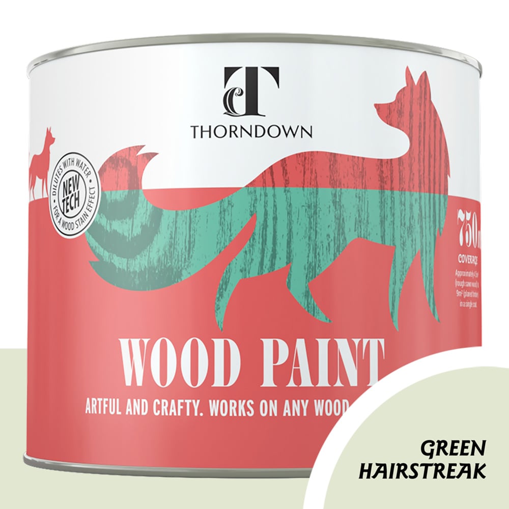 Thorndown Green Hairstreak Satin Wood Paint 750ml Image 4