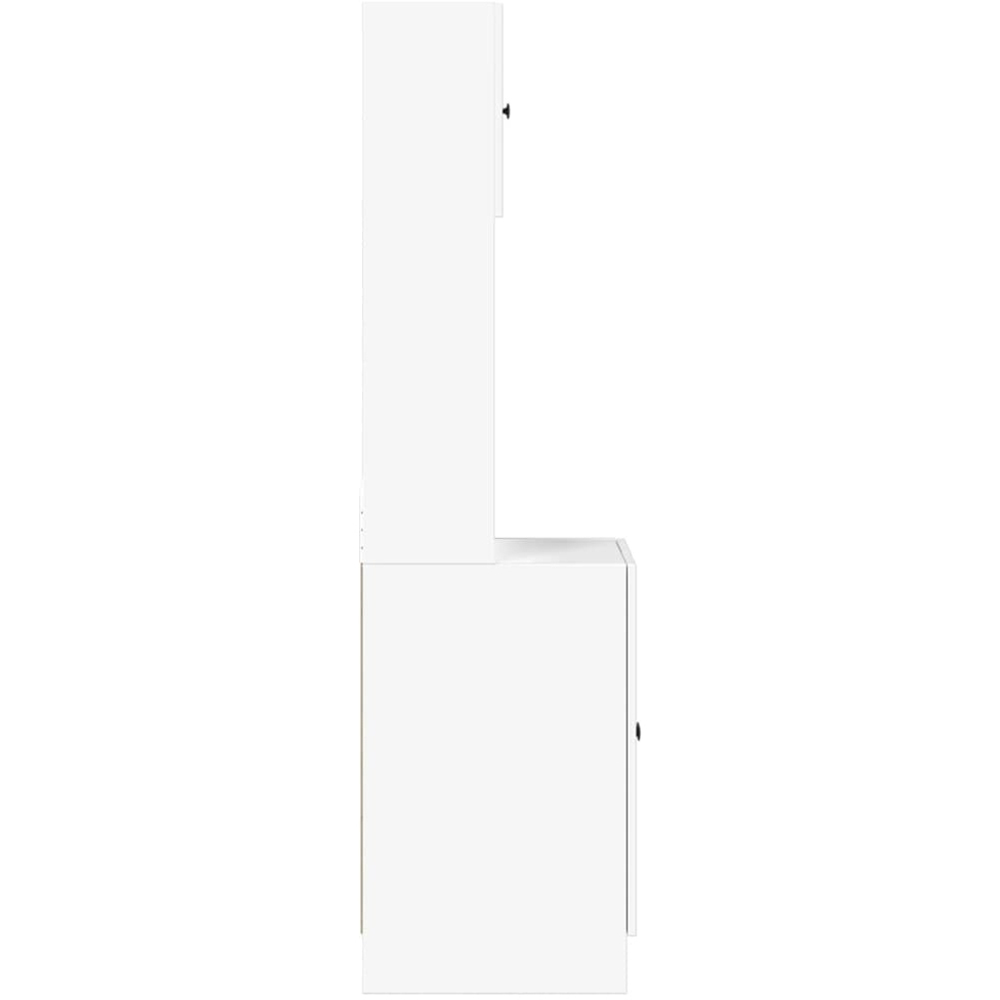 vidaXL 4 Door Single Shelf White Kitchen Cabinet Image 6