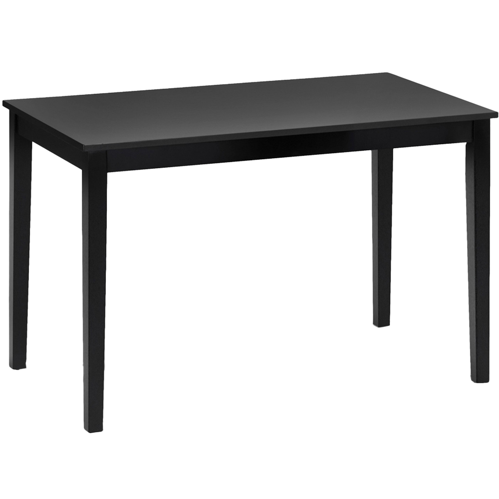 Julian Bowen Hudson 4 Seater Dining Table Black Image 2