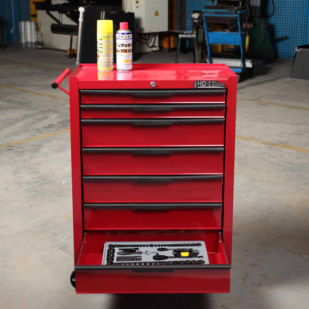 Hilka Heavy Duty 7 Drawer BBS Tool Trolley Image 8