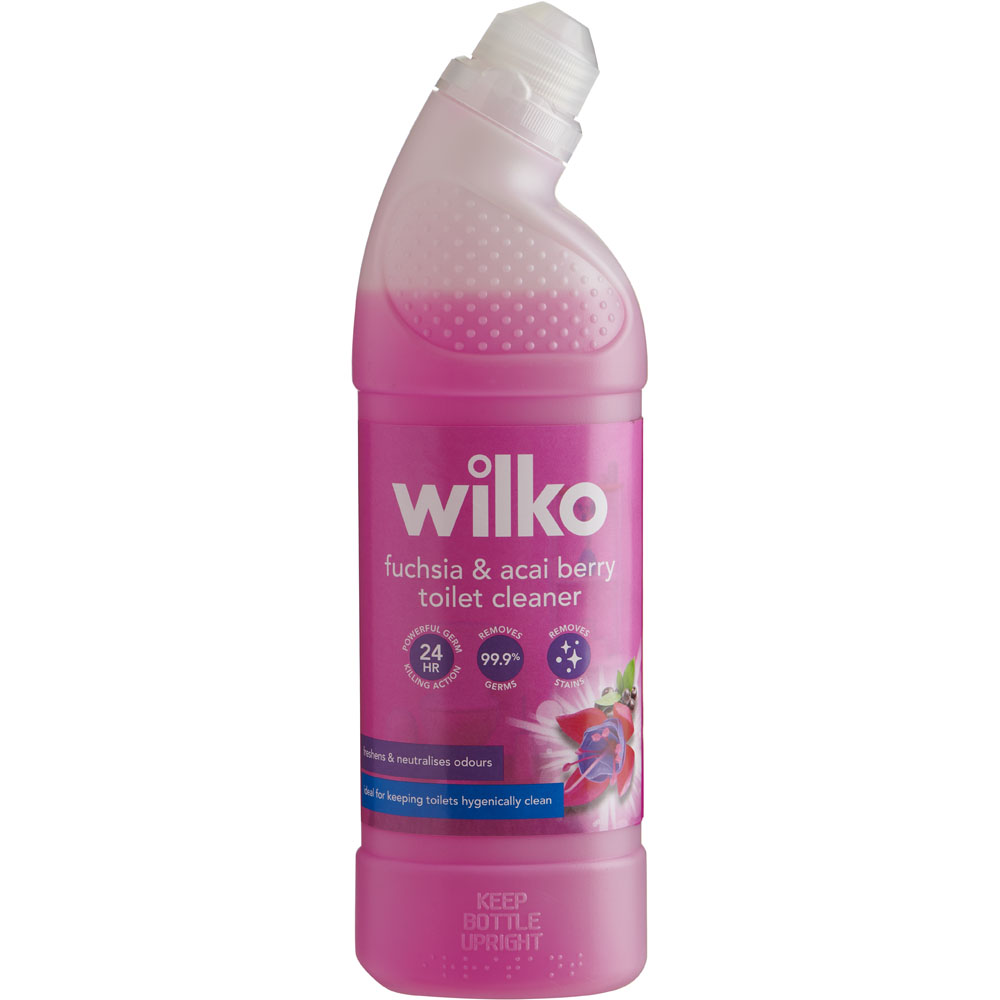 Wilko Fuchsia and Acai Berry Toilet Cleaner 750ml Wilko